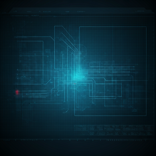 Technical blueprint schematic...